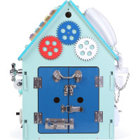 2Kids Toys Activity board Domček modrý