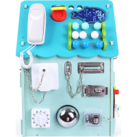 2Kids Toys Activity board Domček modrý