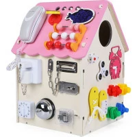 2Kids Toys Activity board Domček ružový