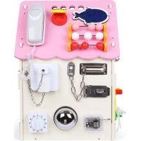 2Kids Toys Activity board Domček ružový