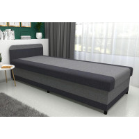Čalúnená posteľ s úložným priestorom OLIVIA II- 200x80 cm - šedá
