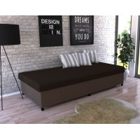 Čalúnená posteľ VEĽNO - 200x90 cm - hnedá