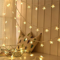 Vianočné svietiace LED hviezdičky - 20 ks - 300 cm