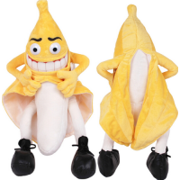 Plyšová hračka ANGRY BANANA - žltý