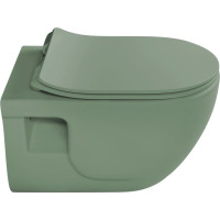 Sapho BRILLA závesná WC misa, Rimless, 36, 5x53cm, zelená mat 100614-128