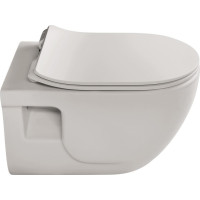 Sapho BRILLA závesná WC misa, Rimless, 36, 5x53cm, latte mat 100614-114