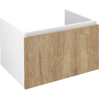 Sapho LOREA umývadlová skrinka 70x44x51, 2cm, 1x zásuvka, dub alabama/biela mat LE070-2231