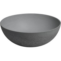 Sapho FORMIGO betónové umývadlo na dosku, Ø 39cm, šedá FG317