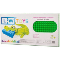 LW Toys Podložka na stavanie JUNIOR 16x32 bodov zelená