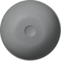 Sapho FORMIGO betónové umývadlo na dosku, Ø 39cm, šedá FG317