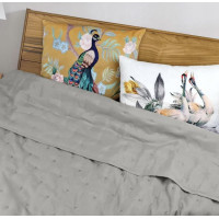 Prehoz na posteľ MEDEA Soft 200x220 cm - šedý