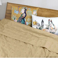 Prikrývka na posteľ MEDEA Soft 200x220 cm - béžová