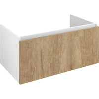 Sapho LOREA umývadlová skrinka 90x44x51, 2cm, 1x zásuvka, dub alabama/biela mat LE090-2231
