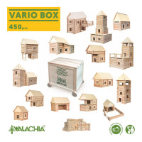 Walachia Drevená stavebnica Vario Box 450 dielov