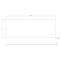 Sapho LOREA doska Rockstone 141x1,2x51,5cm, biela mat LE140-0101