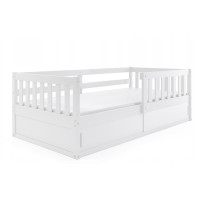 Detská posteľ s úložným priestorom SMART 160x80 cm - biela