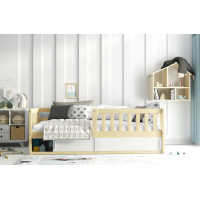 Detská posteľ s úložným priestorom SMART 160x80 cm - prírodná