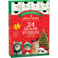 EUROGRAPHICS Puzzle Adventný kalendár: Vianočné fúzy 24x50 dielikov