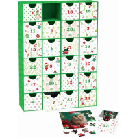 EUROGRAPHICS Puzzle Adventný kalendár: Vianočné fúzy 24x50 dielikov