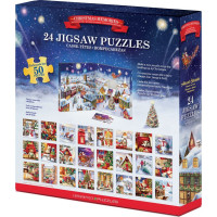 EUROGRAPHICS Puzzle Adventný kalendár: Vianočné spomienky 24x50 dielikov