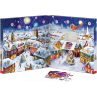 EUROGRAPHICS Puzzle Adventný kalendár: Vianočné spomienky 24x50 dielikov