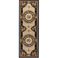 Behúň Herat 105993 Black Cream