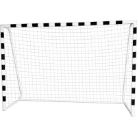 Futbalová bránka LEONARDO 300x160 cm - čiernobiela