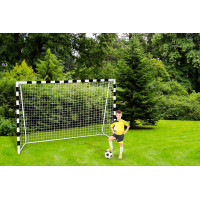 Futbalová bránka LEONARDO 300x160 cm - čiernobiela