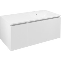 Sapho LOREA skrinka s umývadlom 101x46x51, 5cm (30+70 cm), pravá, biela mat LE070-3131-R-01