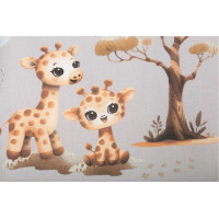 Detské bavlnené obliečky do postieľky 120x90 cm BABYMAM PREMIUM - Dobrodružstvo v džungli
