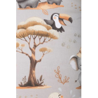 Detské bavlnené obliečky do postieľky 120x90 cm BABYMAM PREMIUM - Dobrodružstvo v džungli
