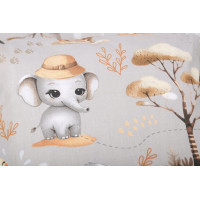 Detské bavlnené obliečky do postieľky 120x90 cm BABYMAM PREMIUM - Dobrodružstvo v džungli
