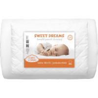 Detská perinka a prešívaný vankúš do postieľky SWEET DREAMS - 135x100 cm + 40x60 cm