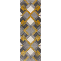Behúň Hand Carved Nimbus Grey/Ochre