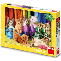Dino Puzzle Farebné mačiatka 300 XL dielikov