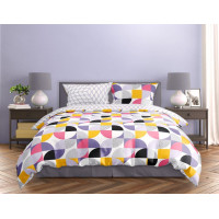 Saténové obliečky MILAGRO VERDE Retro - biele - 160x200 cm