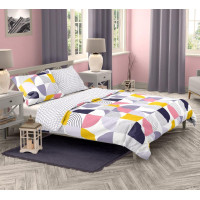 Saténové obliečky MILAGRO VERDE Retro - biele - 160x200 cm