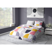 Saténové obliečky MILAGRO VERDE Retro - biele - 160x200 cm