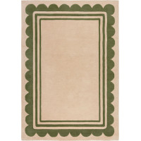 Ručne všívaný kusový koberec Lois Scallop Green