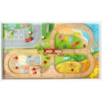Bigjigs Rail Drevená vláčikodráha a stôl