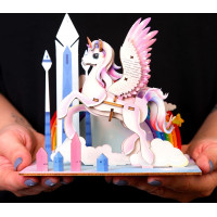 EscapeWelt 3D drevené puzzle Jednorožec
