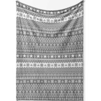 Vianočná deka NORWEGIAN 130x170 cm - šedá/biela