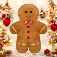 Tvarovaný vankúš VIANOČNÝ PERNÍČEK - 35x35 cm