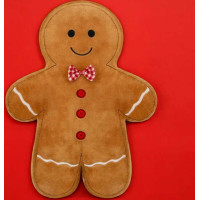 Tvarovaný vankúš VIANOČNÝ PERNÍČEK - 35x35 cm