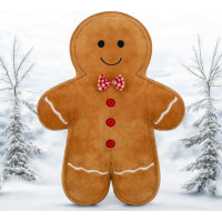 Tvarovaný vankúš VIANOČNÝ PERNÍČEK - 35x35 cm