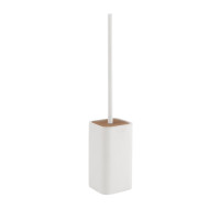 Gedy NINFEA WC kefa na postavenie, biela/bambus 133302