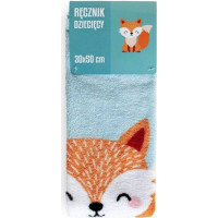 Detský bavlnený uterák ANIMALS 30x50 cm - Líška
