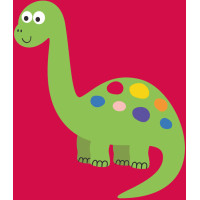 Detský bavlnený uterák ANIMALS 30x50 cm - Dinosaurus