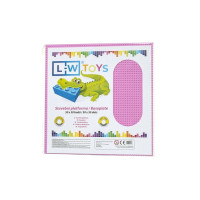 LW Toys Veľká podložka na stavanie 50x50 bodov ružová