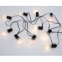 Solight vonkajšia reťaz s dekoratívnym LED žiarovkami, 10x micro LED, žiarovka, 3m, 3xAA
